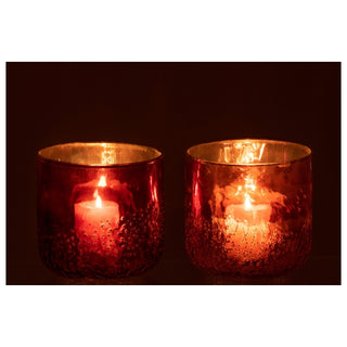 Vaso Mirror Cobre Em Vidro 14cm Ass2