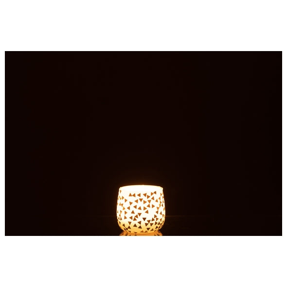 Castical Triangle Bco/dourado 7cm