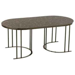 Jg. 3 Mesas Em Metal/mdf 45x43 120x60x48cm