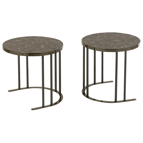 Jg. 3 Mesas Em Metal/mdf 45x43 120x60x48cm