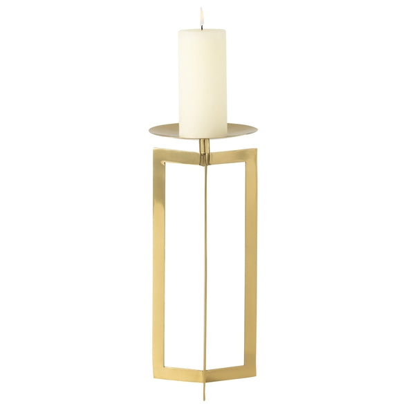 Castical Holder Em Inox Dourado 39cm