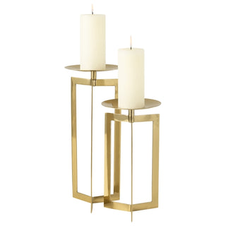 Castical Holder Em Inox Dourado 39cm