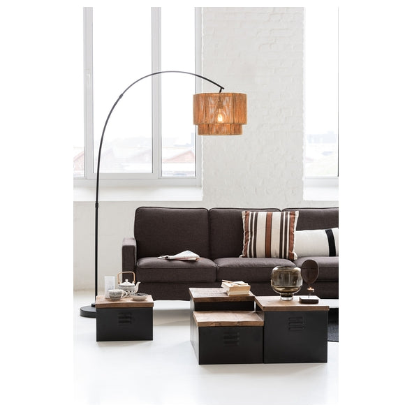 Vaso Marrom Em Vidro 20cm