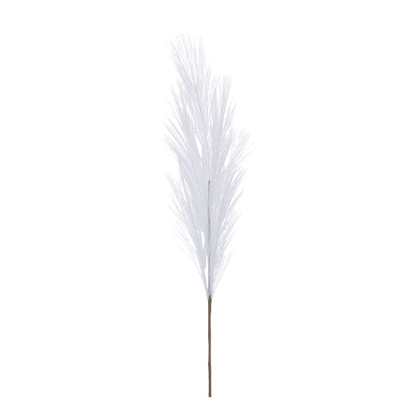 Ramo de Folhas Pluma Branca 70cm