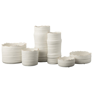Vaso Lines Em Porcelana 32cm