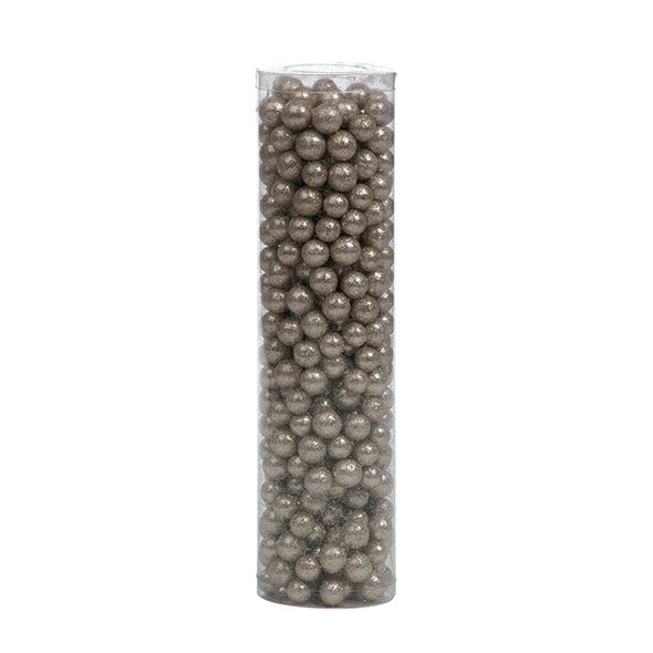 Tubo Com Bolas Decoracao Espuma Dourado 30cm