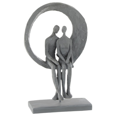 Escultura Casal No Circulo 31cm