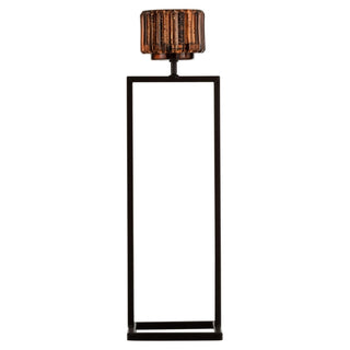 Castical Right Em Vidro Marrom C/ Suporte Em Metal 42cm