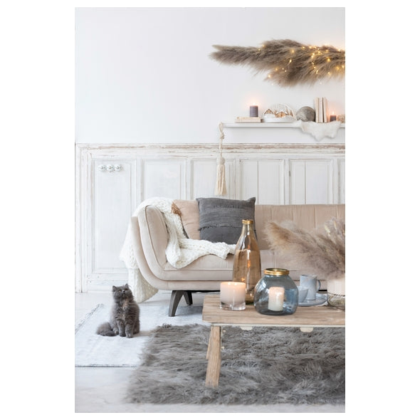 Almofada Tassel Bege/branco 45cm Ass2