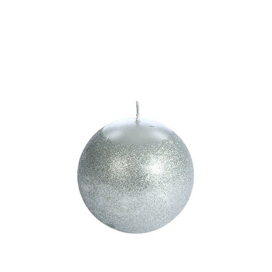 Vela Bola C/ Glitter 10cm
