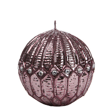Vela Bola Roxa 10cm