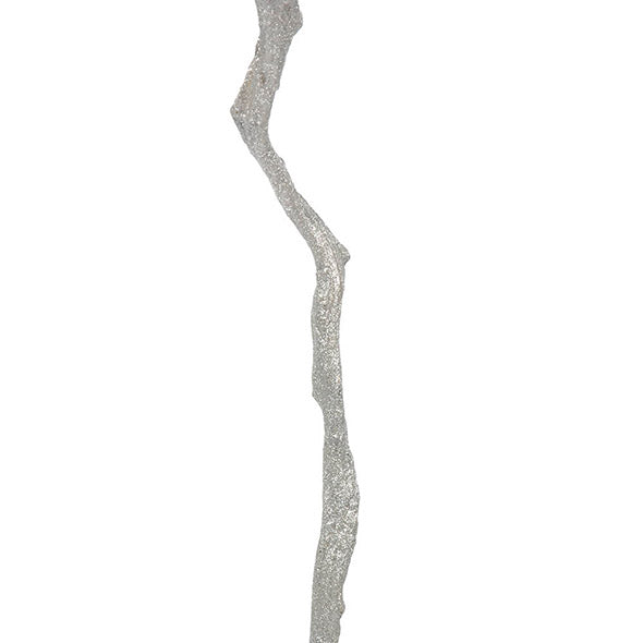 Galho Com Brilho Prata 151cm
