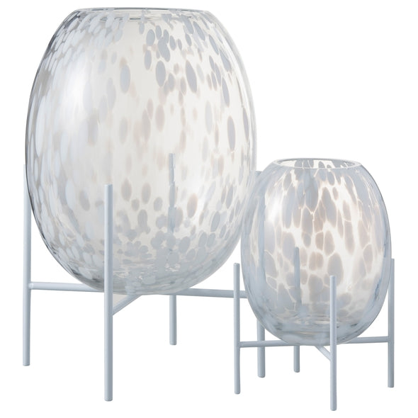 Vaso Dot C/ Suporte Em Metal 37cm