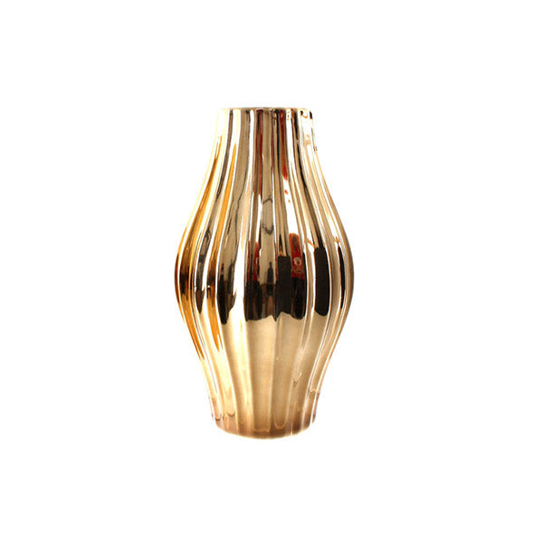 Vaso Bulb Dourado 27cm