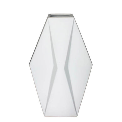 Vaso Losango Branco 45cm