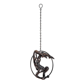 Escultura Acrobata Na Argola 20cm