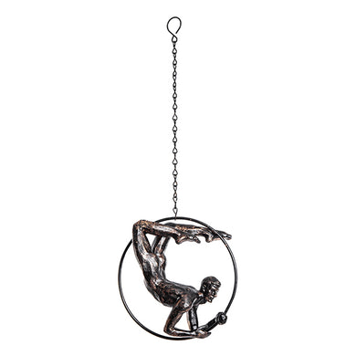 Escultura Acrobata Na Argola 20cm