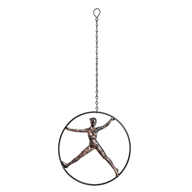 Escultura Acrobata Na Argola 22cm