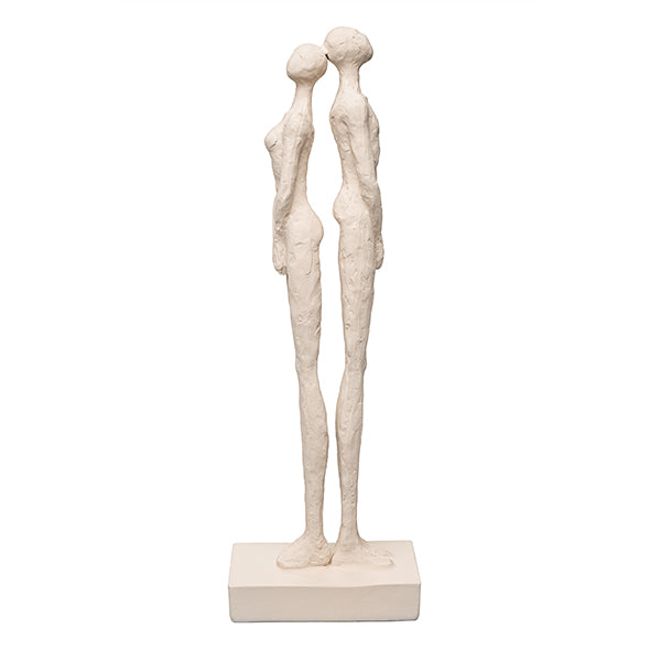 Escultura Casal Creme 45cm