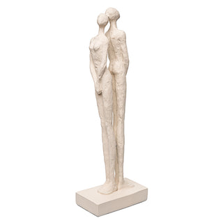 Escultura Casal Creme 45cm