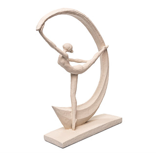 Escultura Mulher Dance Moon Creme 34cm