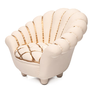 Escultura Mini Poltrona Pétala Branco 13cm