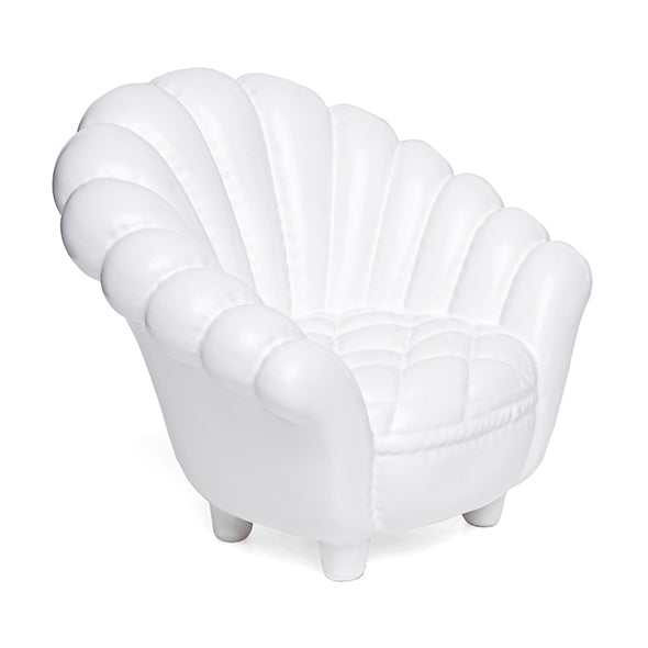 Escultura Mini Poltrona Pétala Branco 13cm
