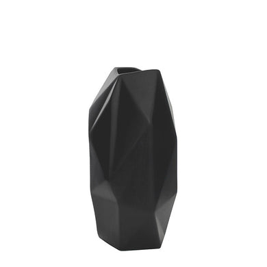Vaso Facet Preto 27cm