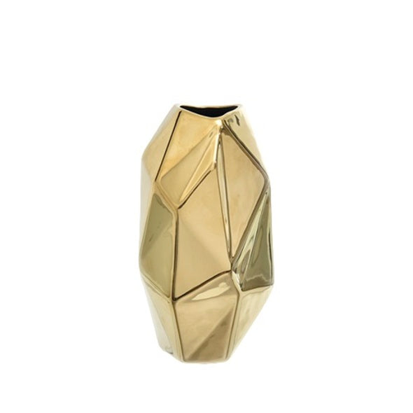 Vaso Facet Dourado 20cm