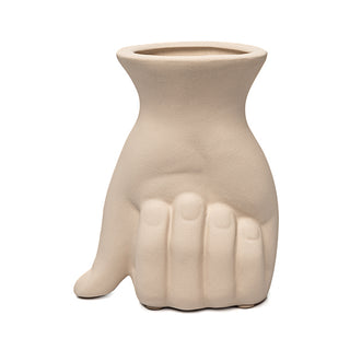 Vaso Mão Branca 15cm