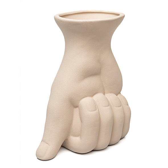 Vaso Mão Branca 22cm