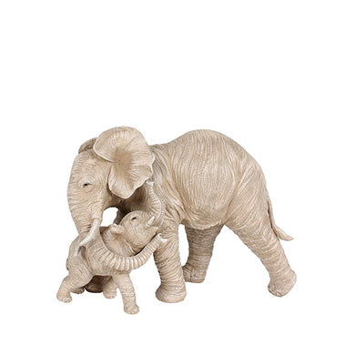 Escultura Elefante Nude C/ Filho 22cm