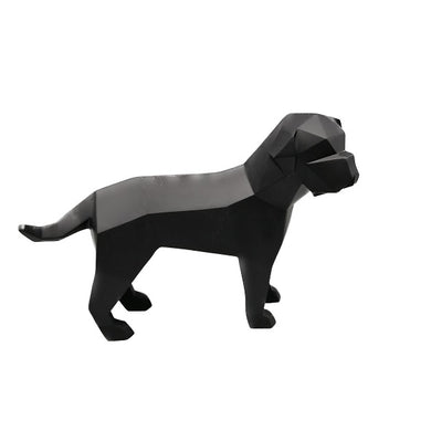 Escultura Cachorro Geom Pto 16cm