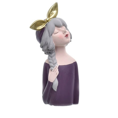 Escultura Mulher C/ Tranca 21cm