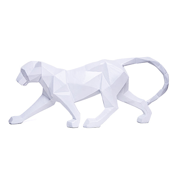 Escultura Leopardo Geom 38cm
