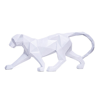 Escultura Leopardo Geom 38cm