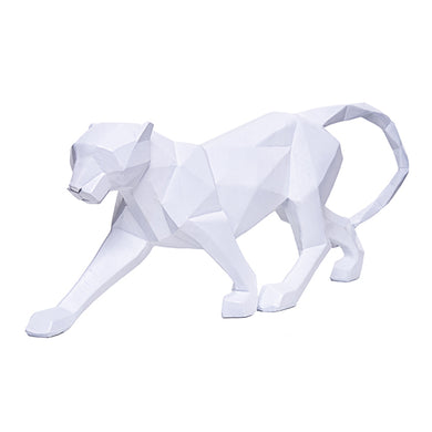 Escultura Leopardo Geom 38cm