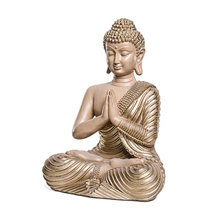 Escultura Buda Dourado 25cm