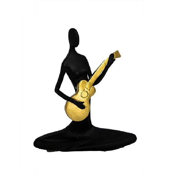 Escultura Figura Tocando Violao 20cm