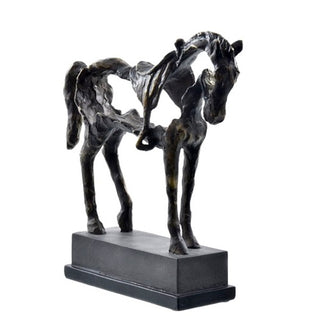 Escultura Cavalo Vazado Na Base 29cm
