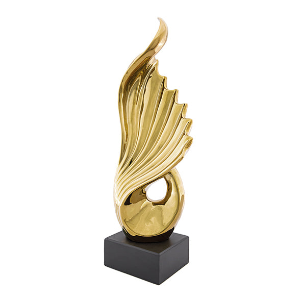 Escultura Waves Na Base 45cm