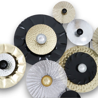 Escultura de Parede Circulos 135x7x64cm