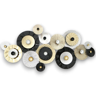 Escultura de Parede Circulos 135x7x64cm