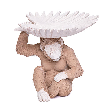 Escultura Macaco C/ Centro 19x18cm