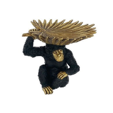 Escultura Macaco C/ Centro 19x18cm