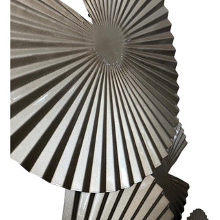 Escultura de Parede Leques Champagne 100x7x59cm