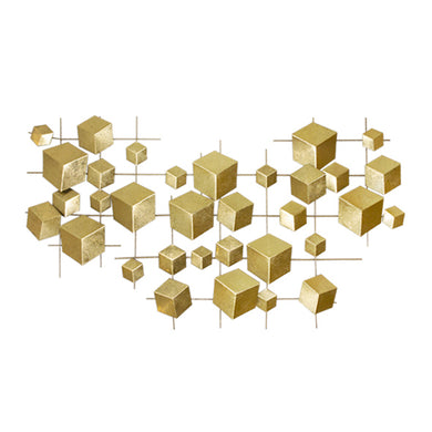 Escultura de Parede Cubos 3d 110x4x62cm