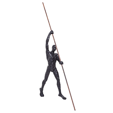 Escultura Atleta C/ Vara 54cm