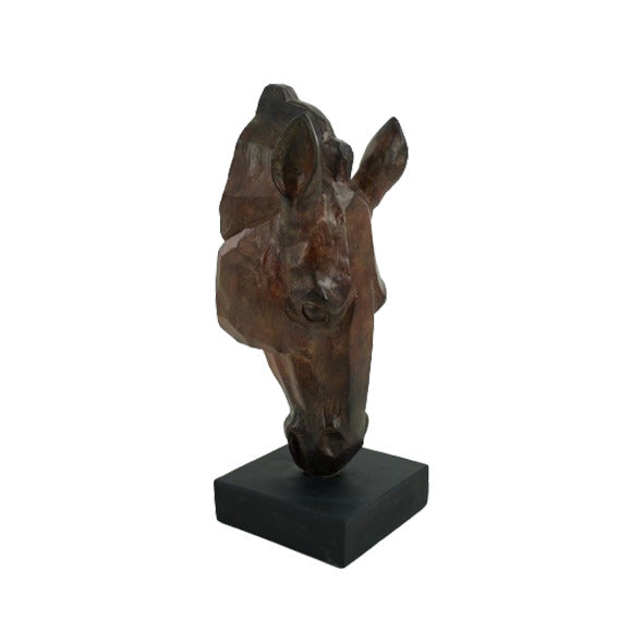 Escultura Cabeca de Cavalo 40cm