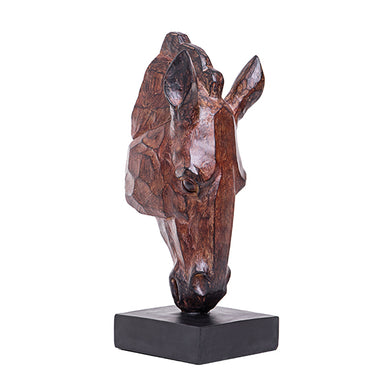Escultura Cabeca de Cavalo 40cm